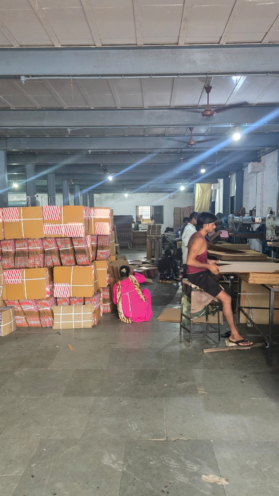 Shop floor at Maa Ashapura Packaging, Vasai, Mumbai