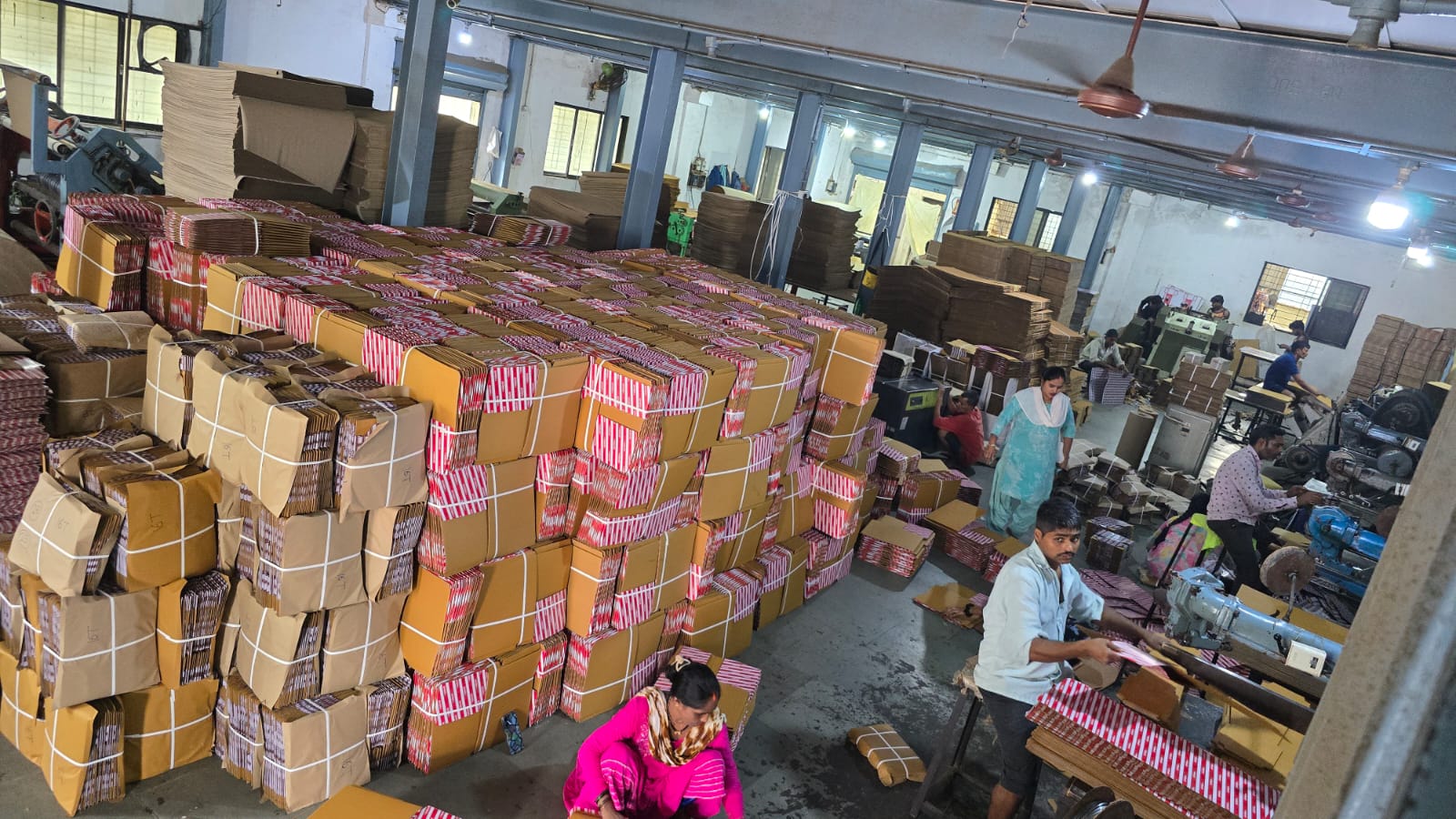Shop floor at Maa Ashapura Packaging, Vasai, Mumbai